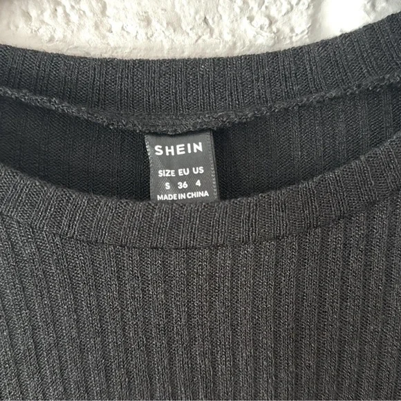 Color Block Ribbed Knit Mini Dress - Picture 3 of 5